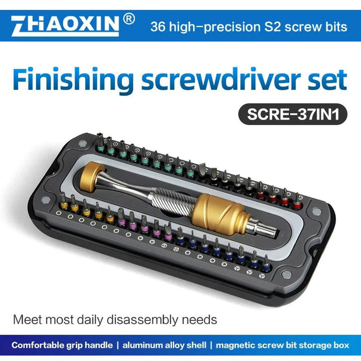 Lisslune | 37-piece Precision Magnetic Screwdriver Set for Household Electronics and Gadget Repairs
