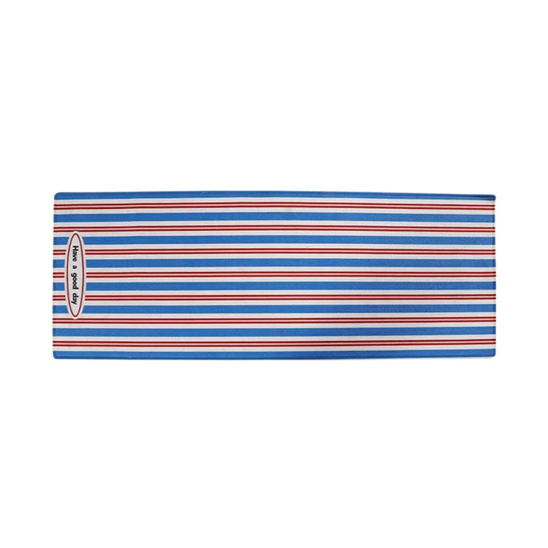Rynx | Long stripe bedroom rug geometric bedside mat soft living room wallpaper floor corridor mat doormat aesthetic home decor