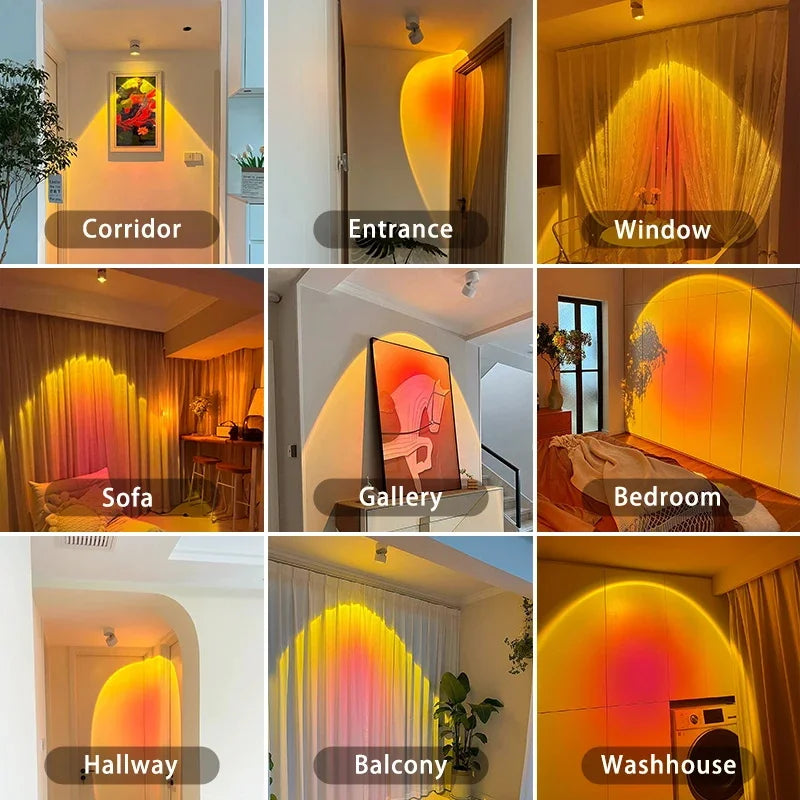 Lisslune | LED Sunset Atmosphere Wall Spotlight