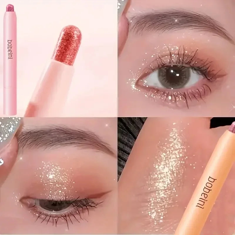Rynx | Double-Sided Shimmer Eyeshadow Pencil Easy Glitter Highlighter Eyeshadow Pencil Brightening Makeup Champagne Gold Eyeliner