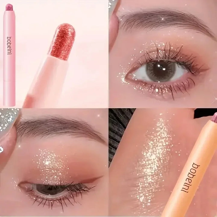 Rynx | Double-Sided Shimmer Eyeshadow Pencil Easy Glitter Highlighter Eyeshadow Pencil Brightening Makeup Champagne Gold Eyeliner