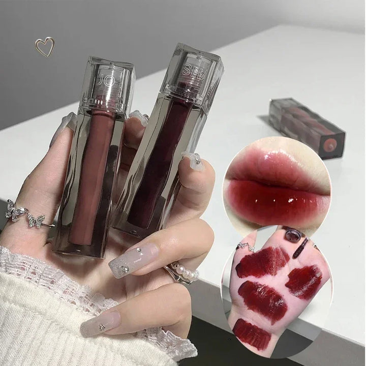 Rynx | Liquid Lipstick 6 Colors Mirror Dye Lip Gloss Moisturizing Waterproof Long-lasting Lip Color Korean Natural Makeup Cosmetics