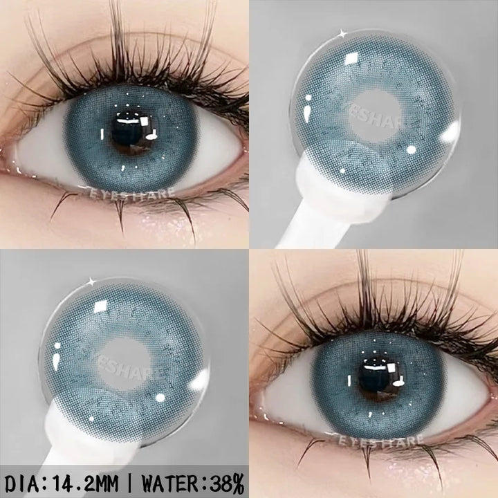 Rynx | 1 Pair/2 Pieces Colored Contact Lenses for Eyes Cosplay Blue Lenses Fashionable Purple Lenses Annual Cosmetic Green Eye Contact Lenses