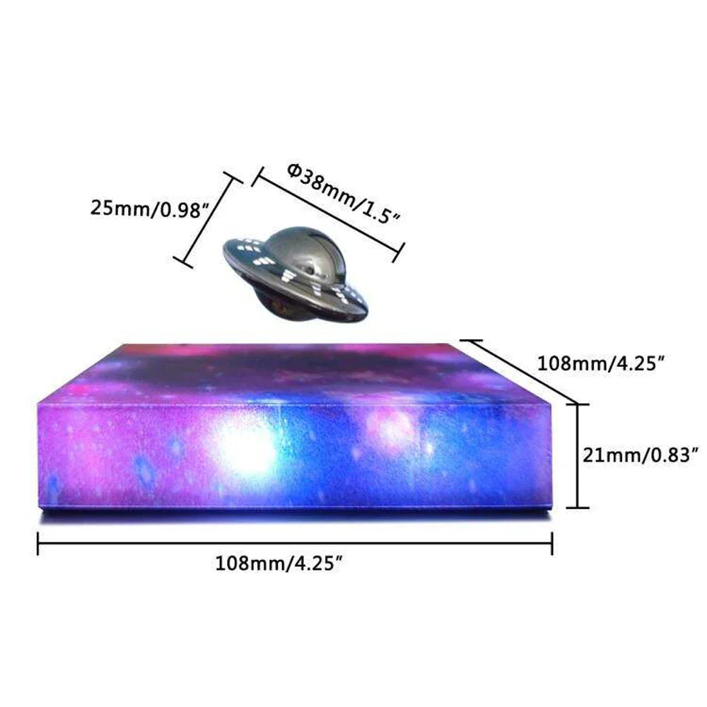 Lisslune | Magnetic Levitating Spaceship Rotating LED Night Lamp