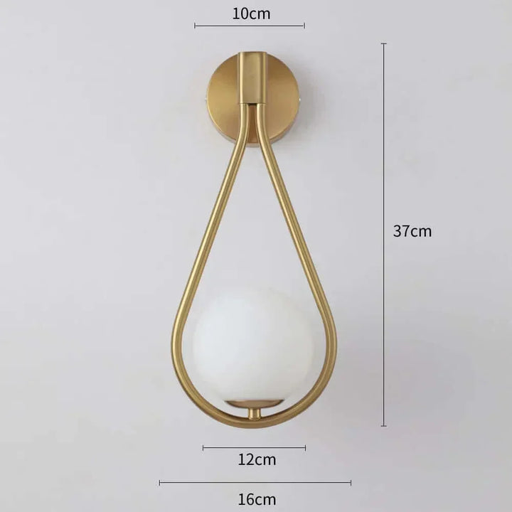 Lisslune | Drop Luxury Glass Ball Wall Light