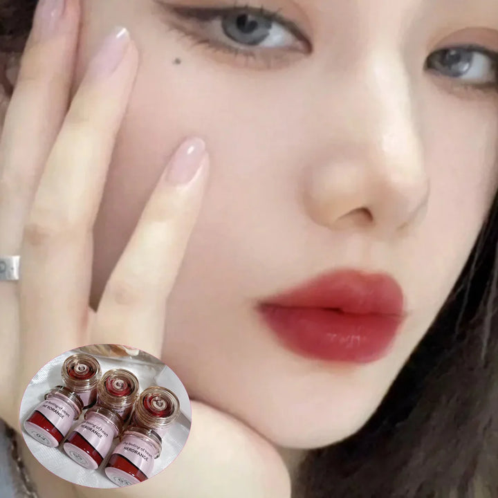 Rynx | 6 Colors Matte Lipstick Canned Pudding Lipstick Pink Lip Gloss Long-Lasting Lip Lacquer Does Not Fade Long-Lasting Lip Makeup Cosmetics