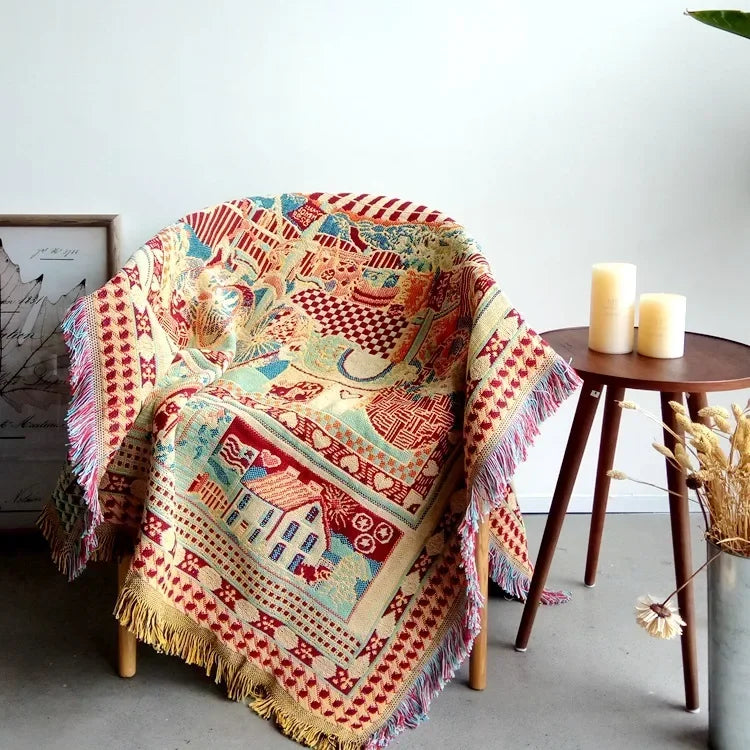 Lisslune | Farmhouse Wall Tapestry Blanket