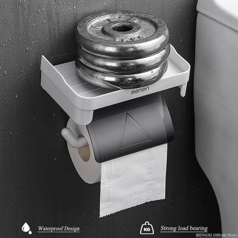 Lisslune | Modern Adhesive Toilet Paper Holder - Stylish Space-Saving Solution