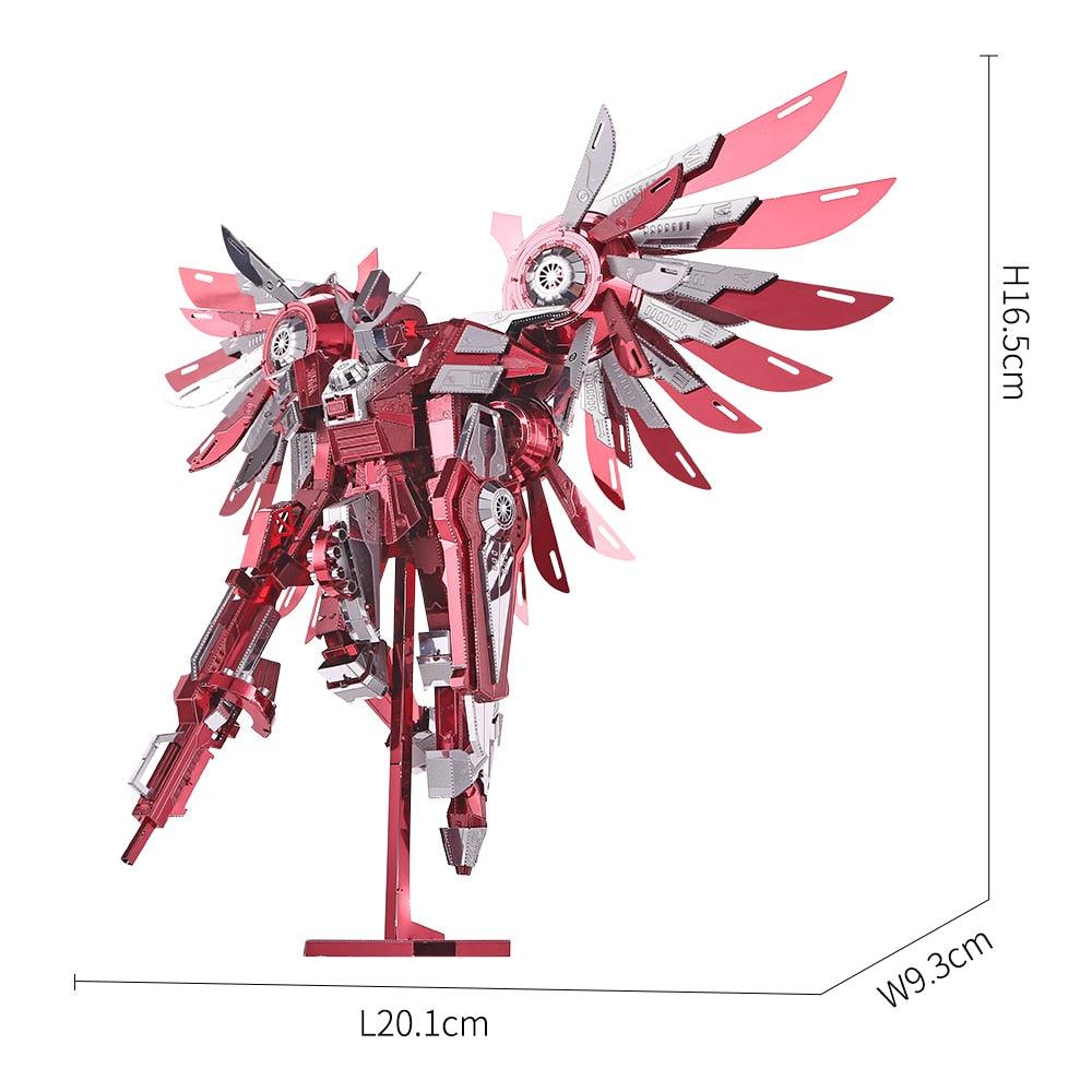 Lisslune | Metallic Thunder Wing 3D Puzzle Kit - Creative DIY Model for Teens and Adults