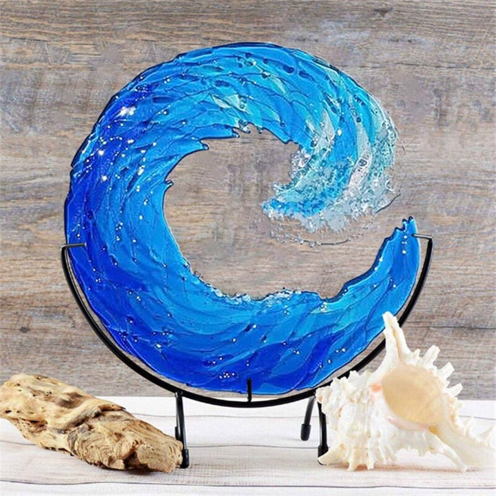 Lisslune | WaveFlow artistic glass art of the majestic sea