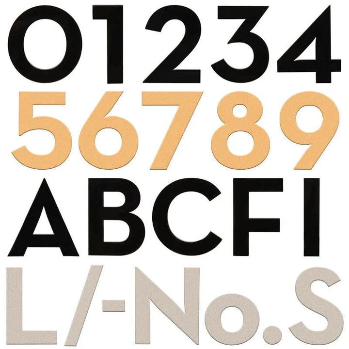Lisslune | Stylish 3-inch self-adhesive acrylic house numbers – Choose from timeless black, elegant silver or opulent gold