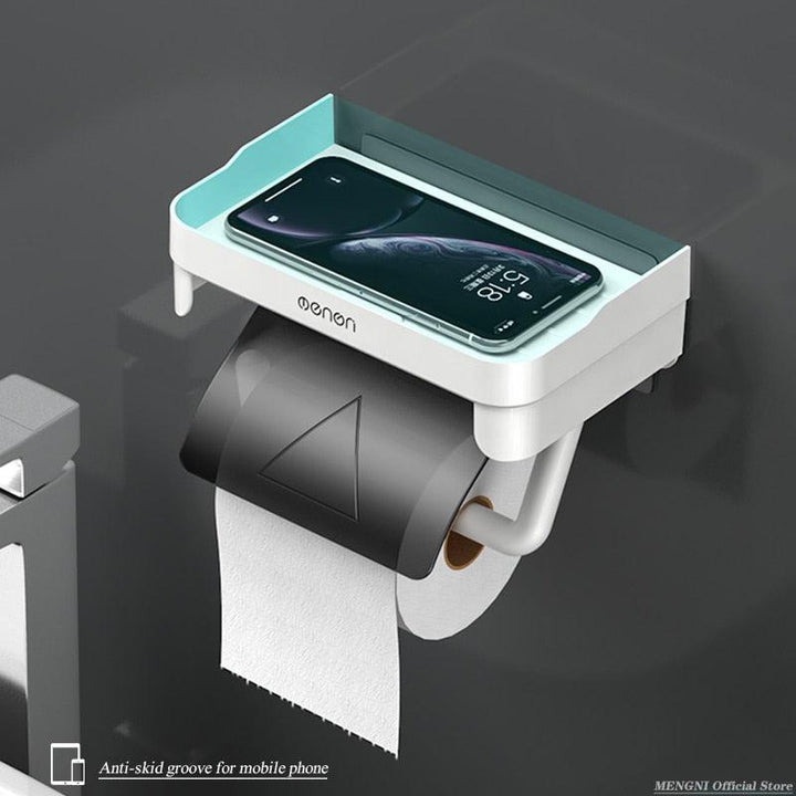 Lisslune | Modern Adhesive Toilet Paper Holder - Stylish Space-Saving Solution