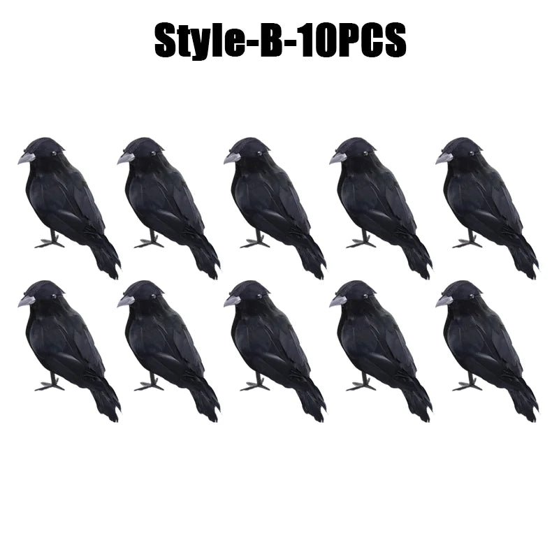 Rynx | Halloween Decoration Simulation Black Crow Raven Bird Repellent Pest Control Pigeon Repellent Garden Decoration Outdoor