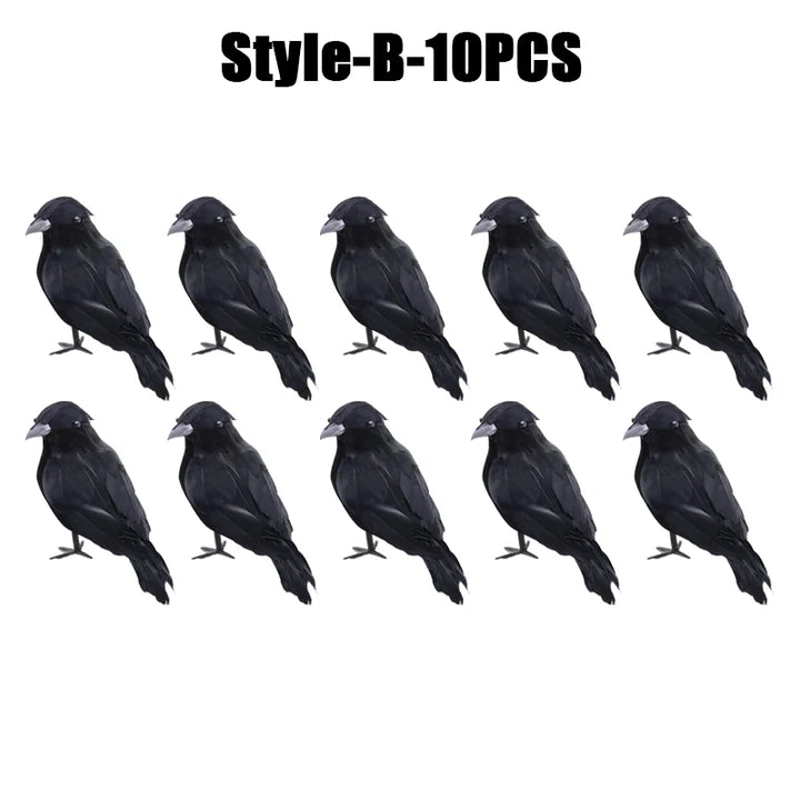 Rynx | Halloween Decoration Simulation Black Crow Raven Bird Repellent Pest Control Pigeon Repellent Garden Decoration Outdoor