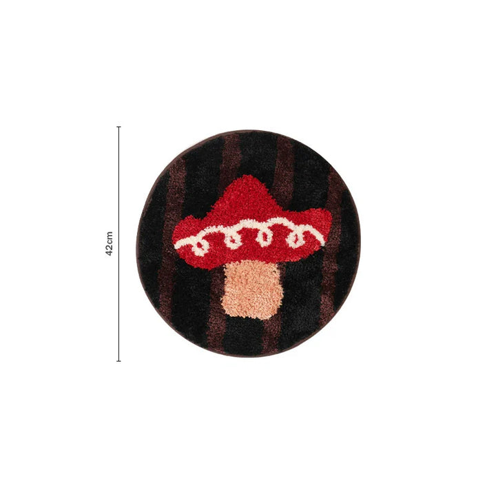 Rynx | Lovely Tufting Seat Cushion Mat Soft Round Square Mushroom Dots Chair Sofa Pad Home Office Warm Room Decor for Autumn Winter