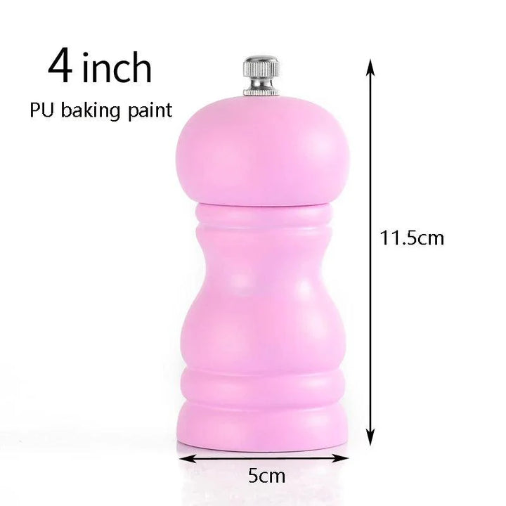 Lisslune | Elegant adjustable salt and pepper mill set made of solid wood for outdoor dining