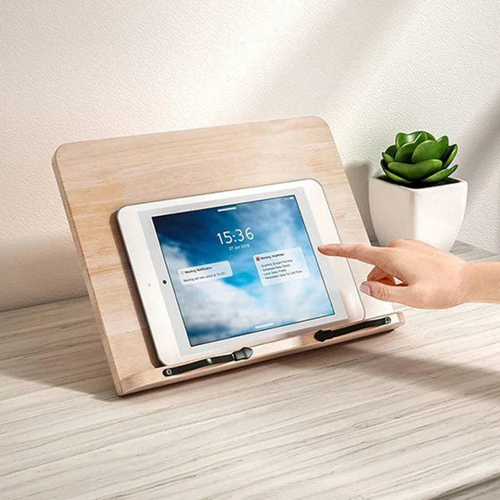 Lisslune | NaturalEase - Wooden Tablet Holder