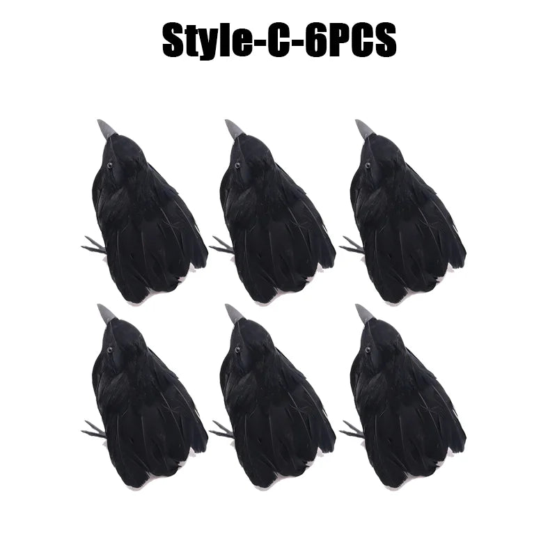Rynx | Halloween Decoration Simulation Black Crow Raven Bird Repellent Pest Control Pigeon Repellent Garden Decoration Outdoor