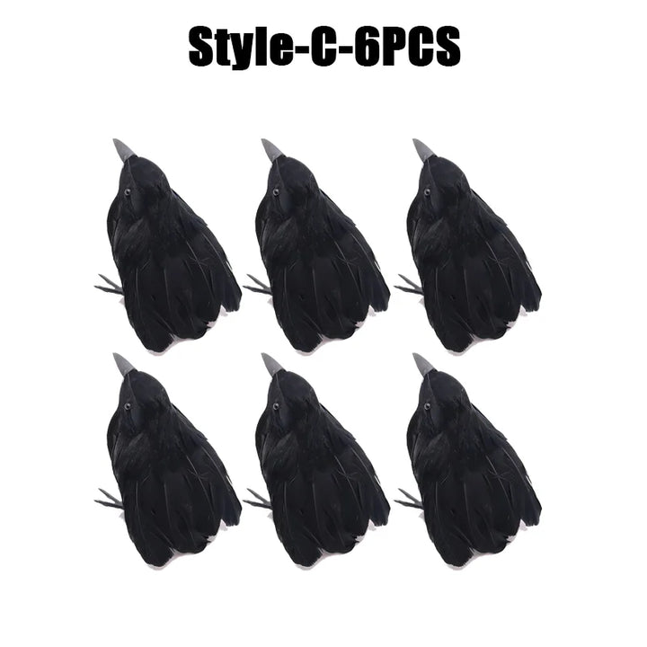 Rynx | Halloween Decoration Simulation Black Crow Raven Bird Repellent Pest Control Pigeon Repellent Garden Decoration Outdoor