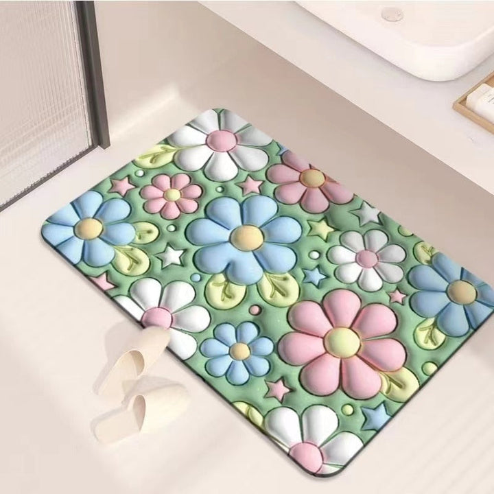 Lisslune | Non-Slip Cartoon Colorful Fun Quick Water Absorbent Mat