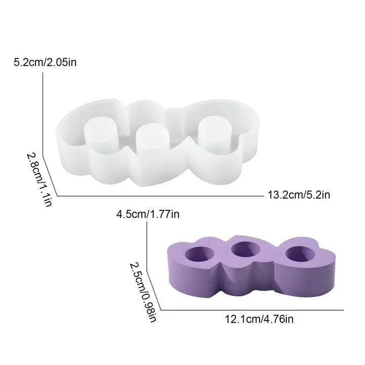Lisslune | 3D Silicone Candle Holder Mold for DIY Resin Craft - Versatile Bowl for Candles, Chocolates, and More