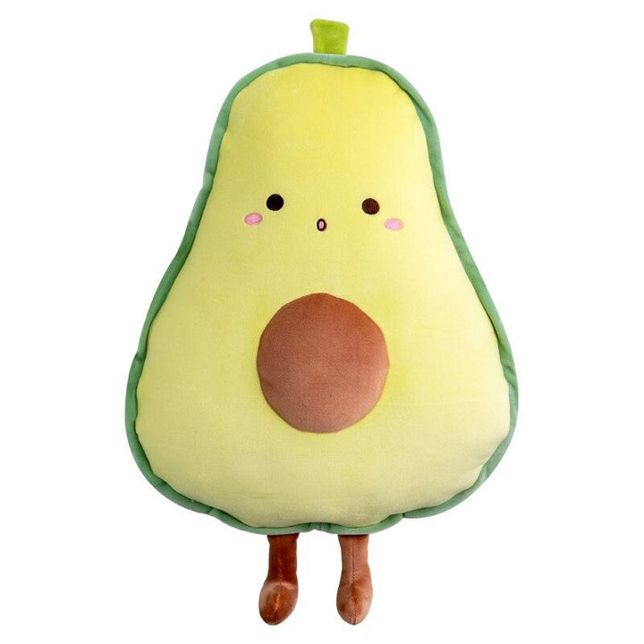 Lisslune | Shady Avocado and Banana Plush Pillow - 55 cm Soft Pillow for Kids