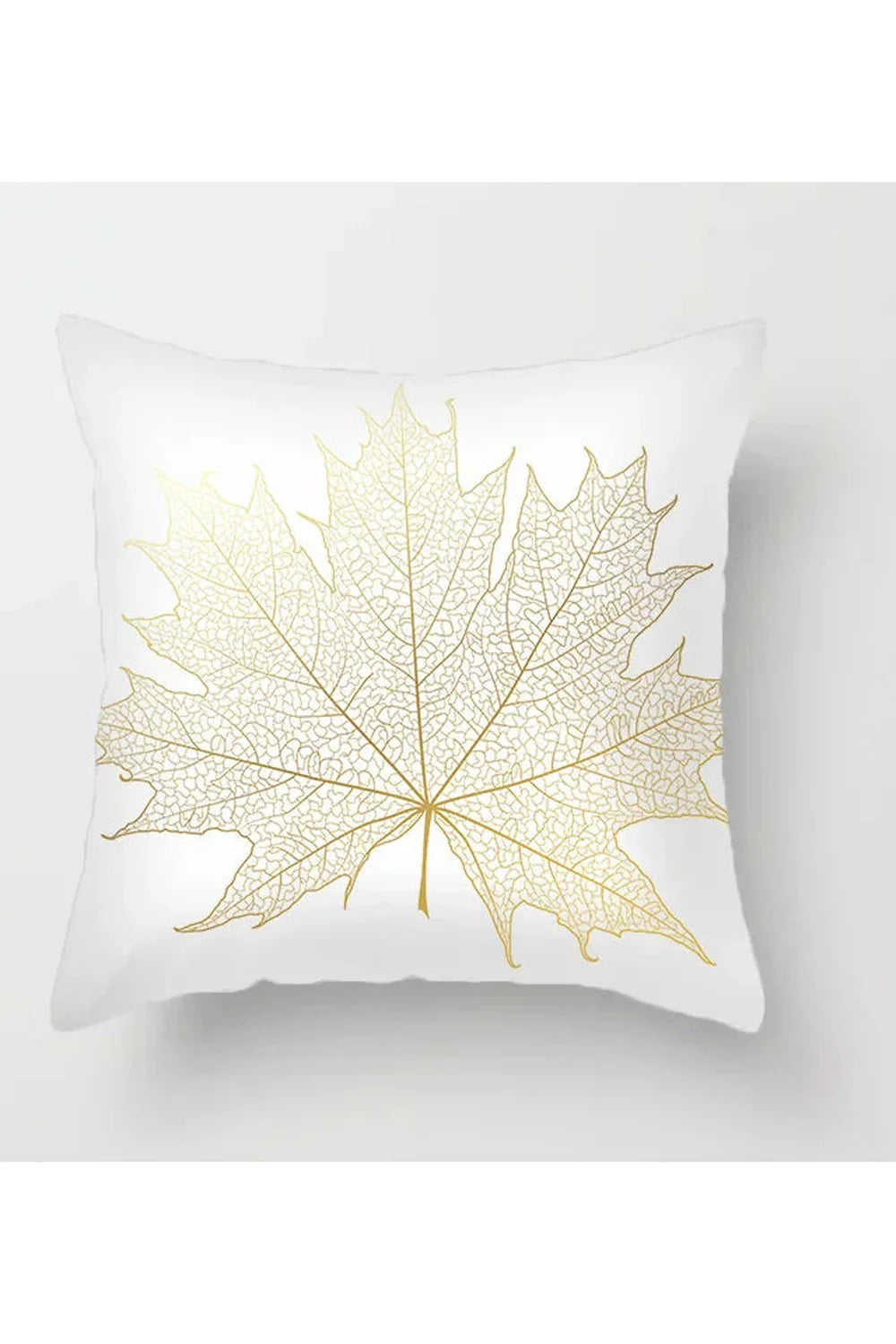 Lisslune | Yellow leaf polyester pillowcase