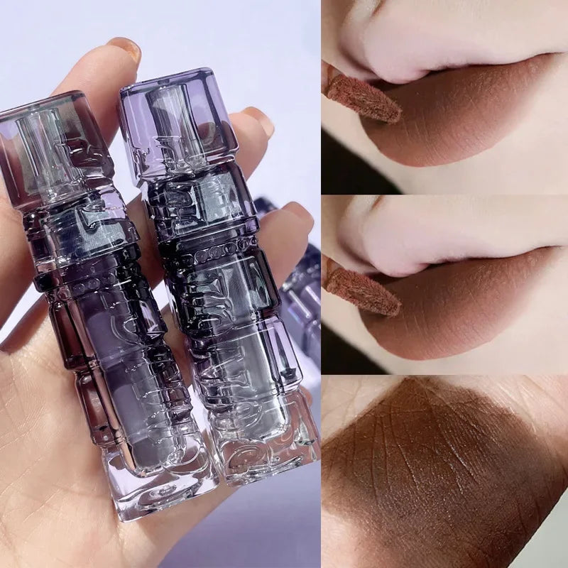 Rynx | Liquid Lipstick Matte Purple Lip Gloss Long-lasting Lip Tint Waterproof Not Easily Sticking to Cups Lip Shine Cosmetics Wholesale