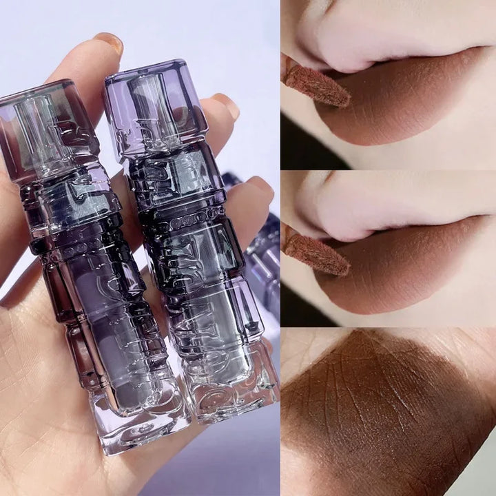 Rynx | Liquid Lipstick Matte Purple Lip Gloss Long-lasting Lip Tint Waterproof Not Easily Sticking to Cups Lip Shine Cosmetics Wholesale