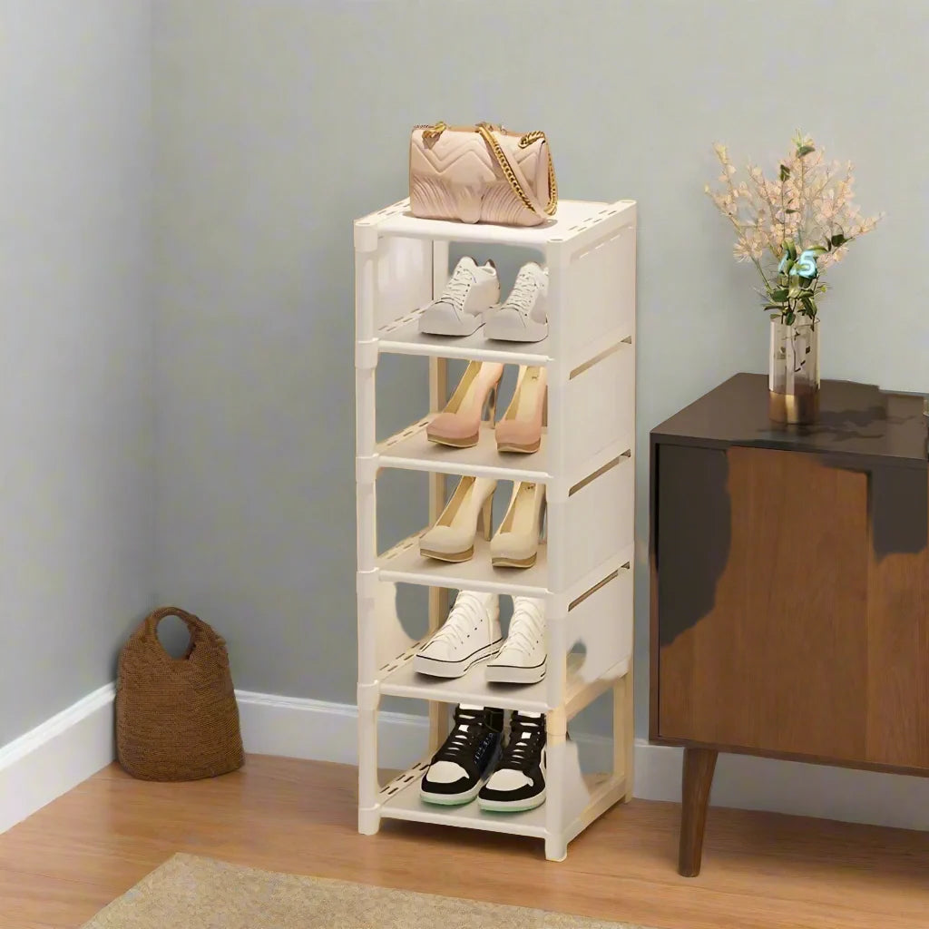 Lisslune | Space-Saving Metal Frame Shoe Rack with 6/8 Layers – Liora