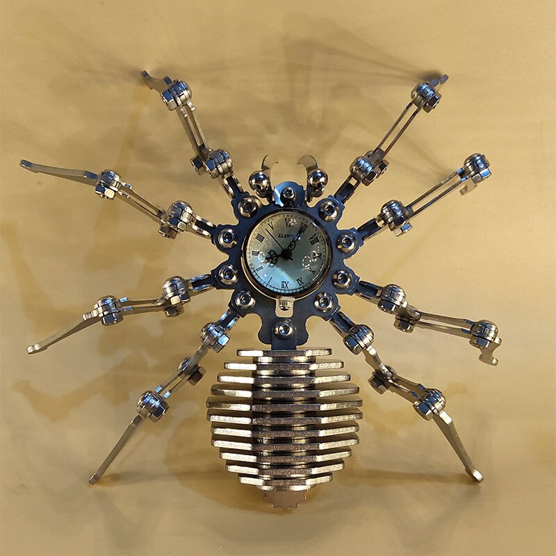 Lisslune | Robot spider Stainless Steel Mechanical Clock