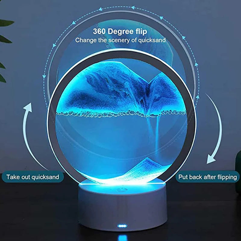 Lisslune | Sandscape Lamp 3D Moving Sand Art