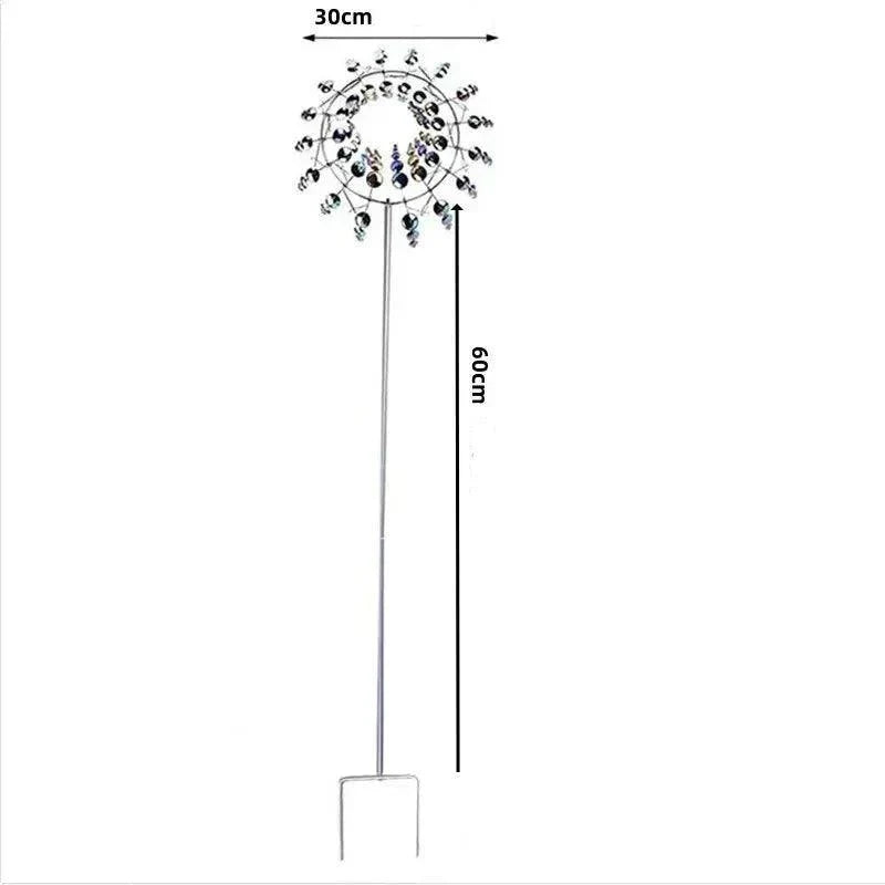 Lisslune | Windmill Spinner | Unique wind-powered garden decor made of metal
