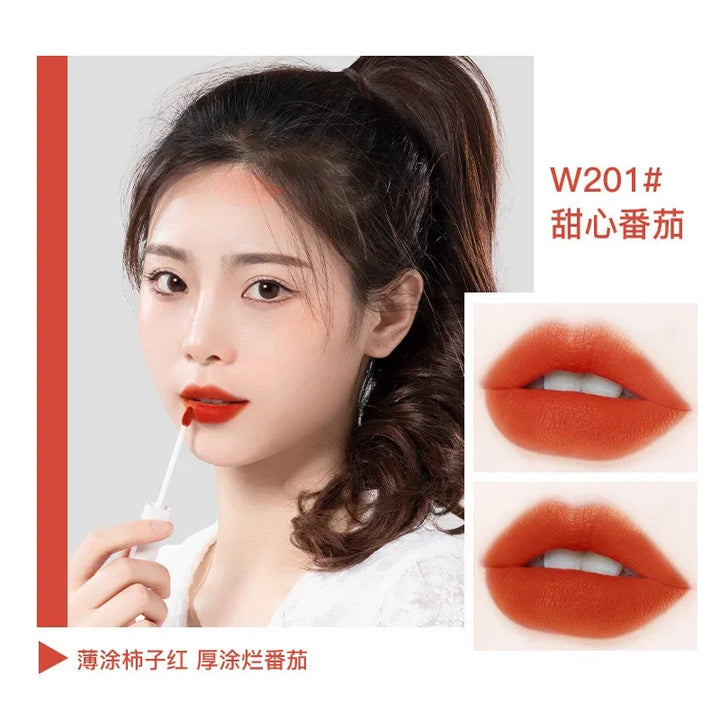 Rynx | Velvet Orange Lipstick Skin Brightening Matte Lipsticks Waterproof Long-lasting Lipstick Lip Tint Women Korean Cosmetics Lip Lacquer