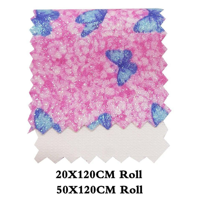 Lisslune | Enchanted Unicorn & Butterfly Synthetic Leather Craft Roll for Customized Hair Accessories