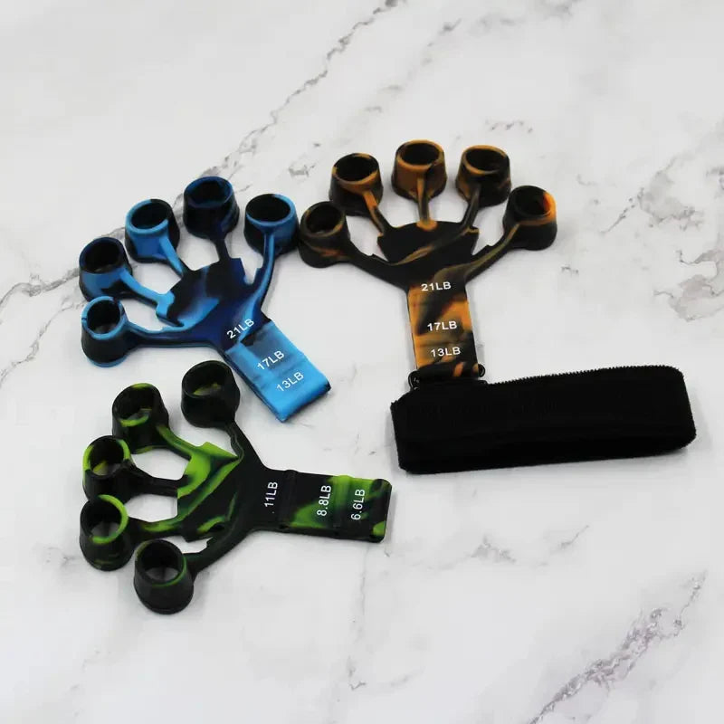 Rynx | 13-21 LB Finger Intensive Strengthener Grip Strengthening Device, Finger Flexibility Trainer, 5-Finger Trainer Finger Resistance Bands