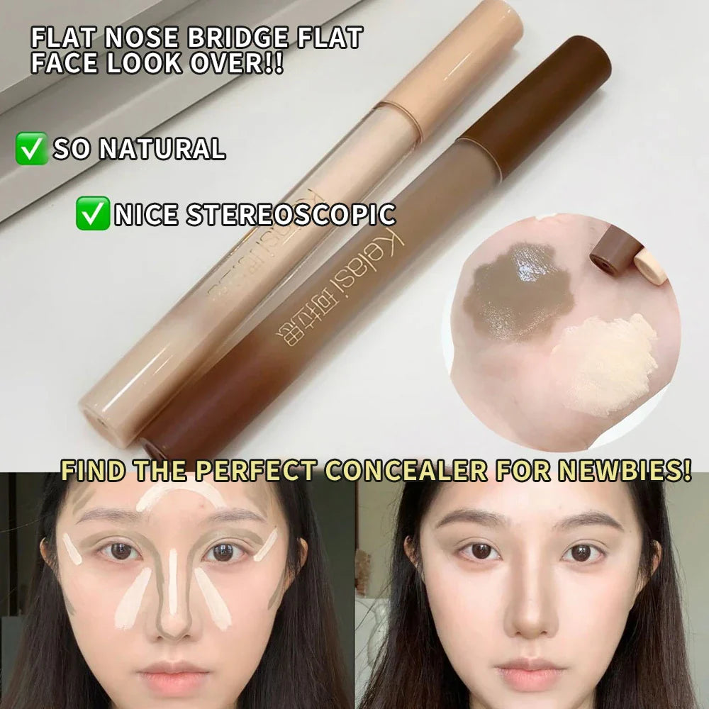 Rynx | Long-lasting shaping liquid contour stick waterproof highlighter V-face contour brown nose shadow concealer pencil face cosmetics