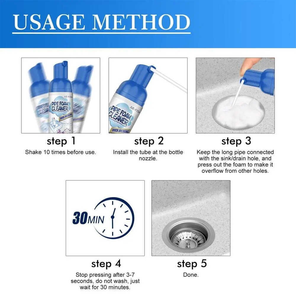 Lisslune | Kitchen Guard Multi-Purpose Pipe Foam Cleaner Spray
