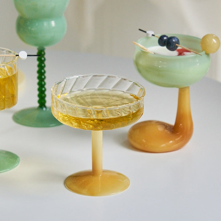 Lisslune | Jade Goblet &amp; Coupe Glass