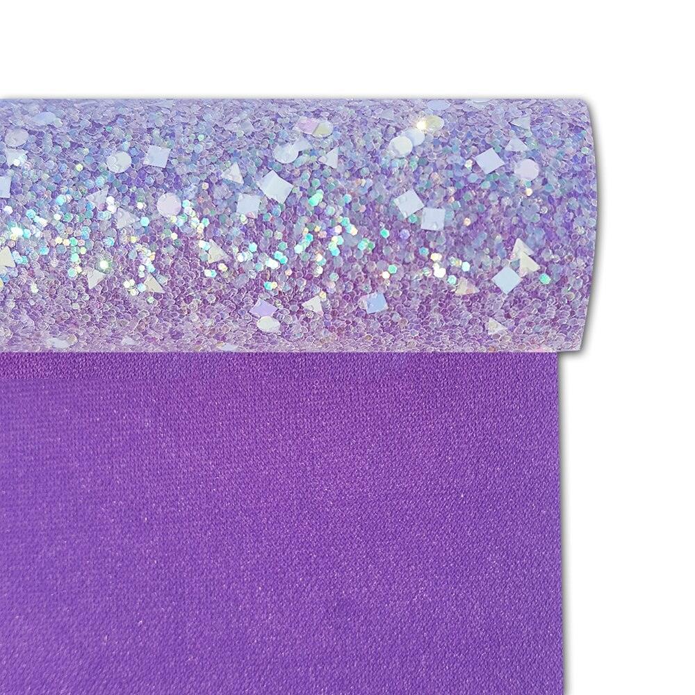 Lisslune | Glittering purple faux leather craft set for creative projects