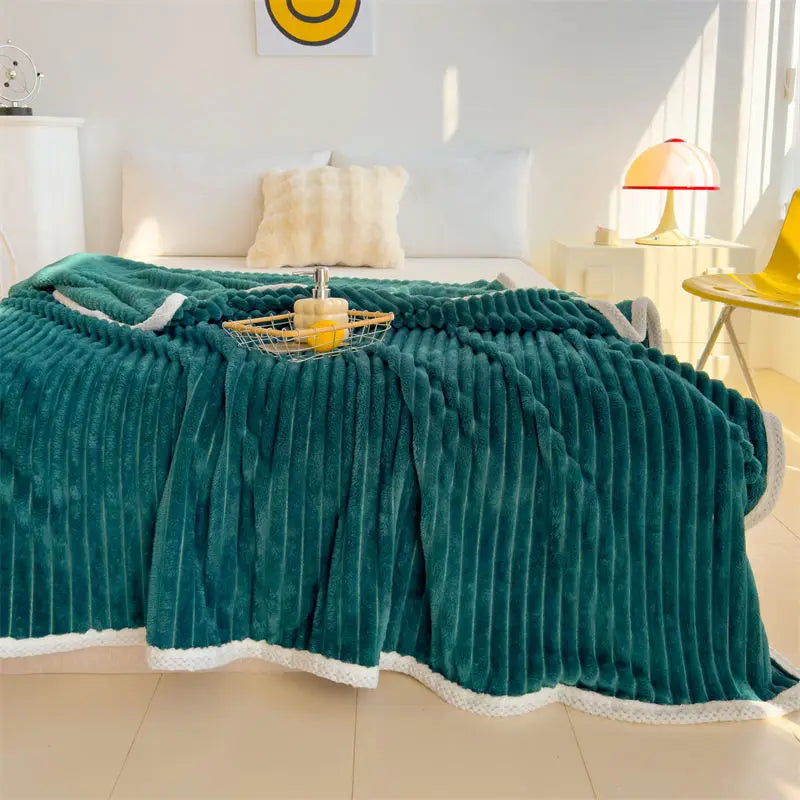 Rynx Velvet Coral Velour Small Blanket Single Room Climate Blanket Rabbit Velour Blanket Office Nap Blanket