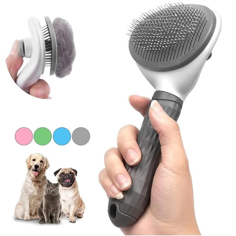 Lisslune | Revolutionary Self-Cleaning Pet Grooming Brush for Dogs and Cats - Effortlessly Remove Tangles!