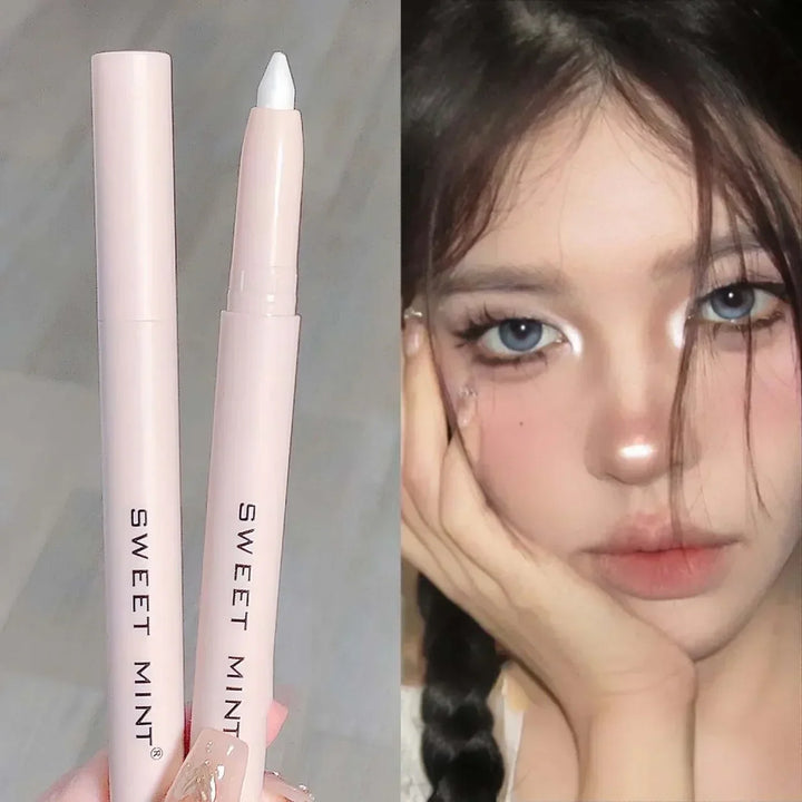 Rynx | 14 Colors White Eyeliner Shiny Glitter Eyeshadow Pencil Eye Liner Pencil Matte Brown Pink Pearl Eyes Makeup Brighten Silk Worm