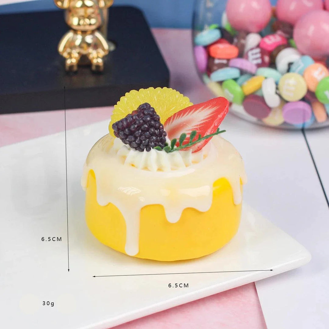 Lisslune | Realistic Artificial Sea Salt Room Cake Model - Ideal for Events, Home Decor, and Restaurant Displays