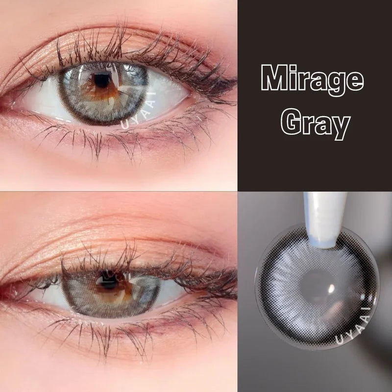 Rynx | 1 Pair Colored Contact Lenses for the Eyes Free Shipping Brown Lens Blue Lenses Gray Contact Lenses Fashion Lenses Korean Lenses