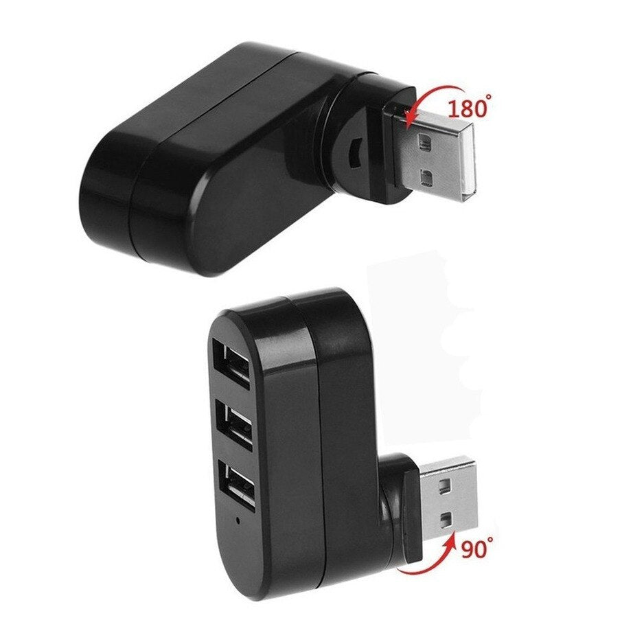 Lisslune | Rotatable 3-Port Multi USB Connection