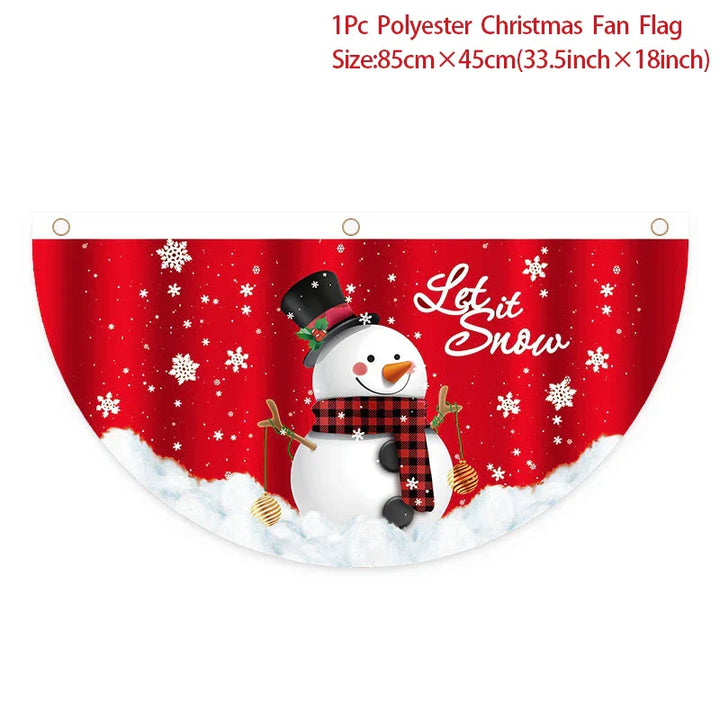 Rynx Merry Christmas Door Banner Hanging Decoration Christmas Decoration for Home Xmas Navidad Happy New Year