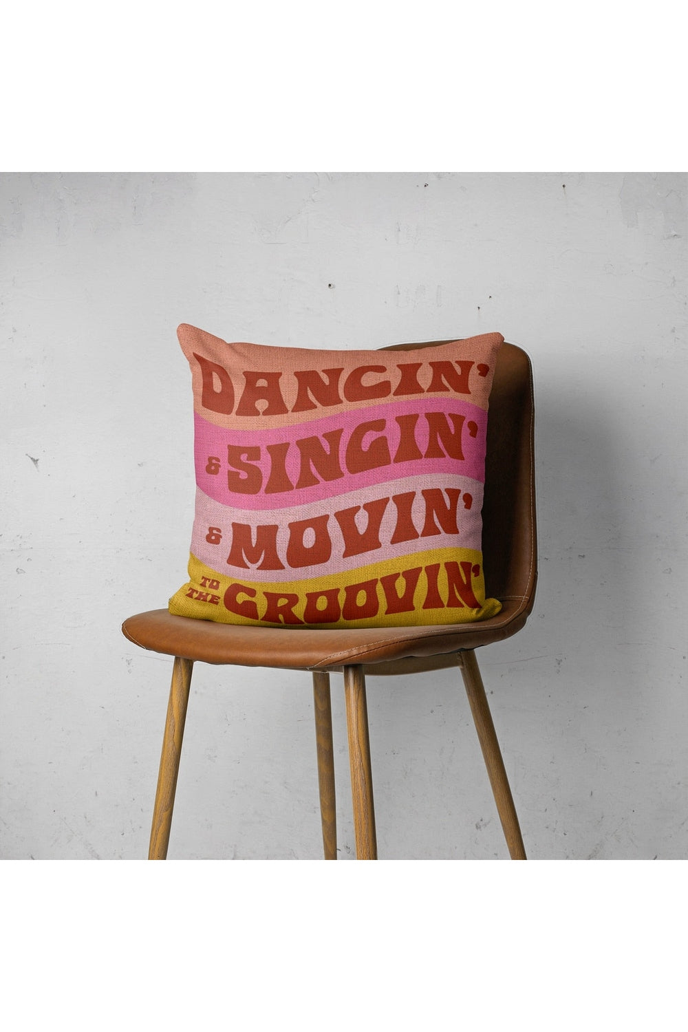 Lisslune | Pink square decorative pillowcase