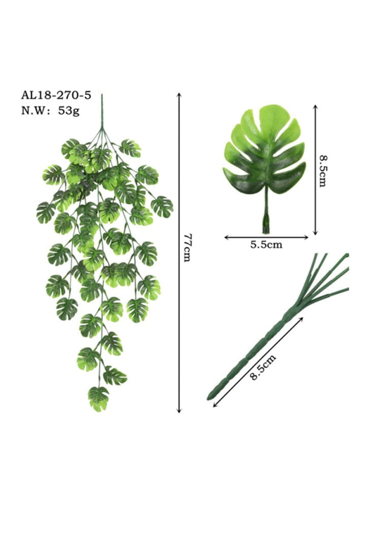 Lisslune | Rattan leaf wine ornament