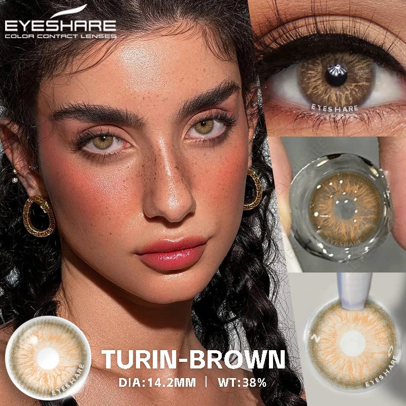 Rynx | New color contact lenses for eyes 1 pair gray pupil lens green lenses cosmetic blue eye contacts yearly brown eye lens